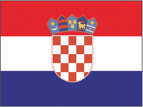 Bandiera Nautica Croazia Cm.20x30
