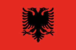 Bandiera Nautica Albania Cm.20x30