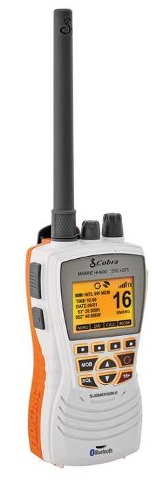 VHF Portatile con GPS Cobra Marine MR HH600 GPS BT EU