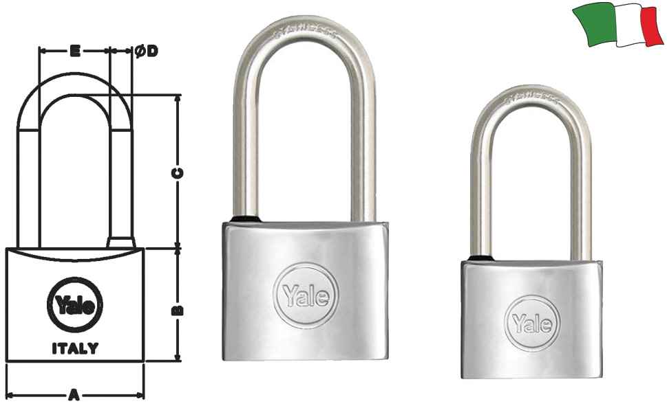 Lucchetto Yale ARCO LUNGO mm.66