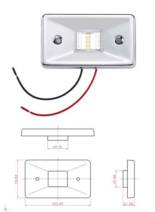 Luce di Cortesia da Poppa al Led