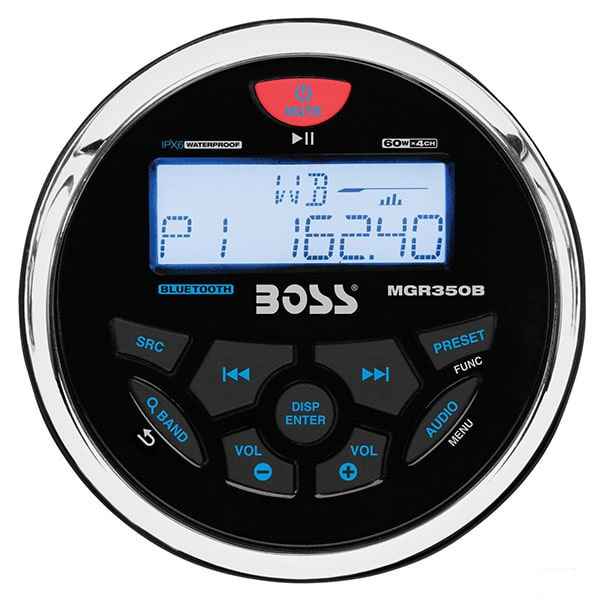 Stereo Nautico Circolare MGR350B Boss Marine