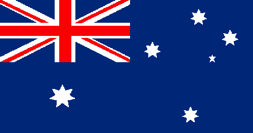 Bandiera Nautica Australia Cm.20x30
