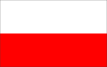 Bandiera Nautica Polonia Cm.20x45