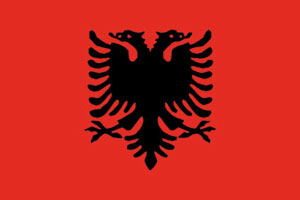 Bandiera Nautica Albania Cm.30x45