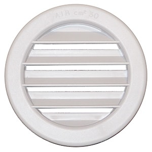 Aeratore Circolare in Plastica Bianco Diametro mm. 120