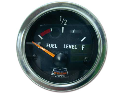 Indicatore Carburante 240-33 ohms Ghiera Inox Nero