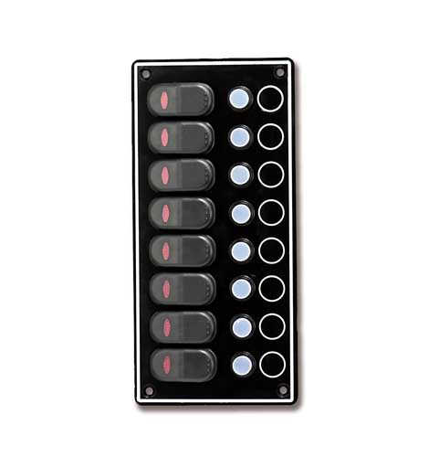 8 MARCE LED schaltpanel Interruttore Kipp Interruttore quadro elettrico per Auto Barca Bus ip65 