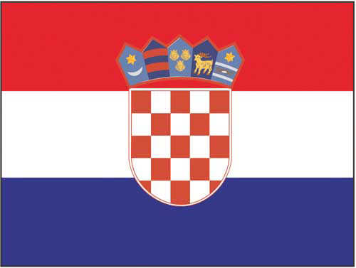 Bandiera Nautica Croazia Cm.30x45