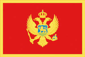 Bandiera Nautica Montenegro Cm.20x30