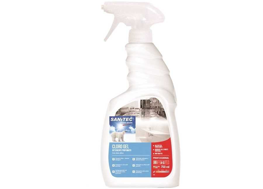 Gel Detergente Sanificante al Cloro 750 ml