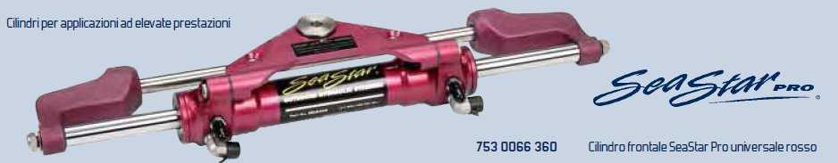 Cilindro Frontale Seastar Pro Universale Rosso Racing