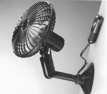 Ventilatore 12 Volt con Attacco a Ventosa